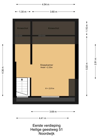 Floorplan - Heilige Geestweg 51, 2201 JR Noordwijk